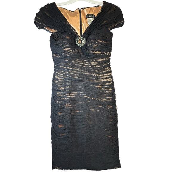 Jovani Black Cocktail Dress - Size 6 - Picture 3 of 9